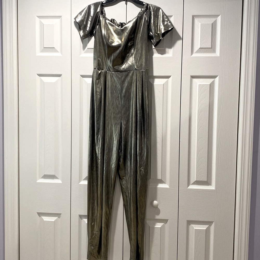 Gold Lamee One Piece Pantsuit